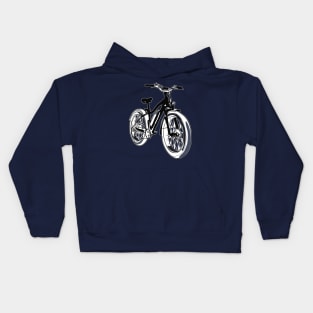 Bicycle illustration Kids Hoodie